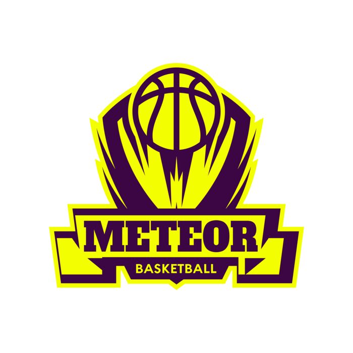 Meteor Basketball Logo Template Thumbnail