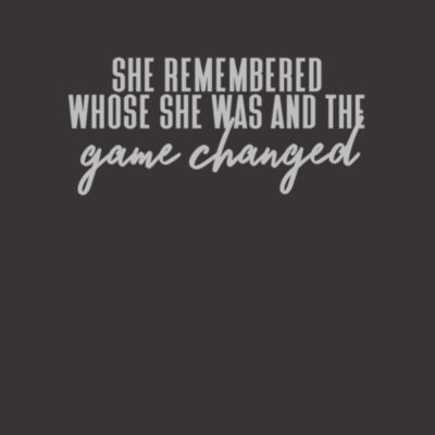 She remembered who she was - Bella Unisex CVC Jersey Tee Design