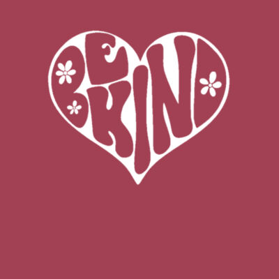 Be Kind Hippie Heart - Bella Unisex CVC Jersey Tee Design