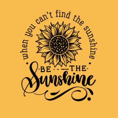 Be the Sunshine Sunflower - Bella Unisex CVC Jersey Tee Design