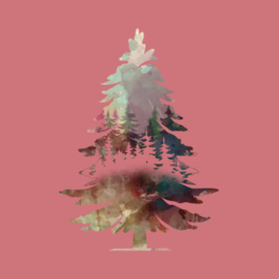 Forest Art Graphic - Bella Unisex CVC Jersey Tee Design