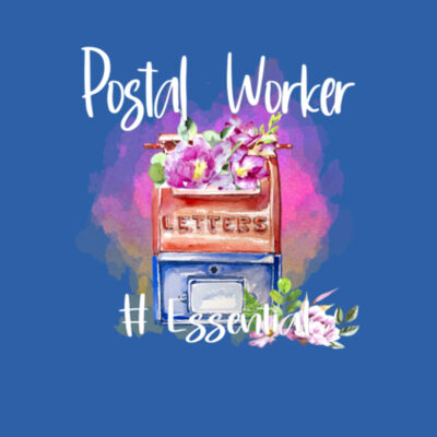 Postal Worker #Essential - Bella Unisex CVC Jersey Tee Design