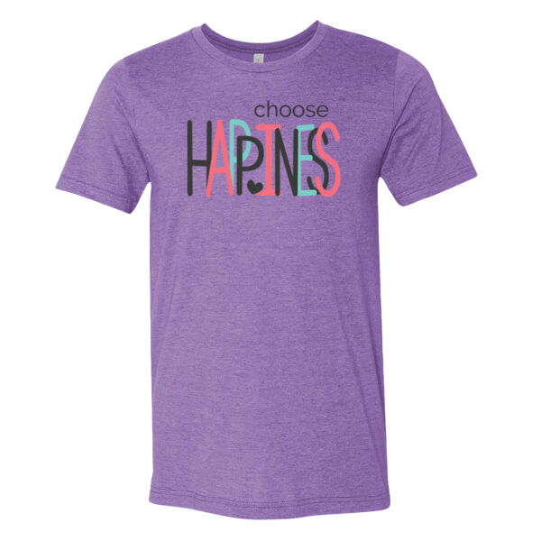 Choose Happiness - Bella Unisex CVC Jersey Tee Thumbnail
