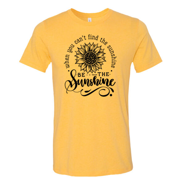 Be the Sunshine Sunflower - Bella Unisex CVC Jersey Tee Thumbnail