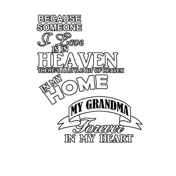 04 grandma  heaven in my home white Thumbnail
