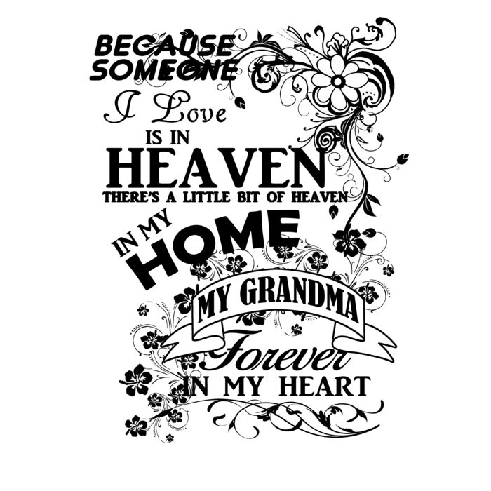 04 grandma heaven in my home black Thumbnail