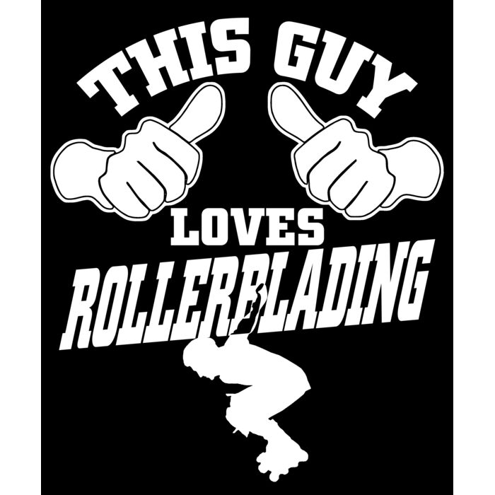 05 this guy loves rollerblading dark back Thumbnail