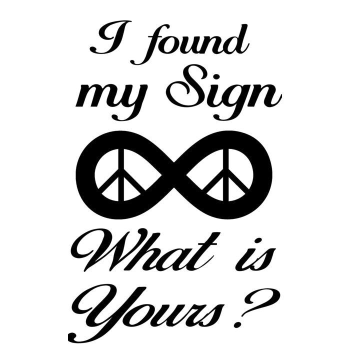 I Found My Sign infinity black Thumbnail