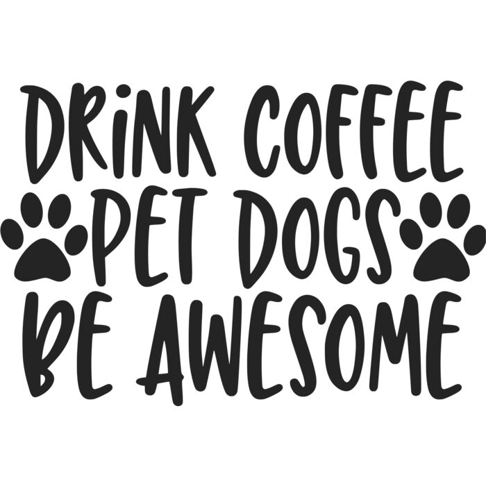 drink coffee pet dogs be awesome Thumbnail
