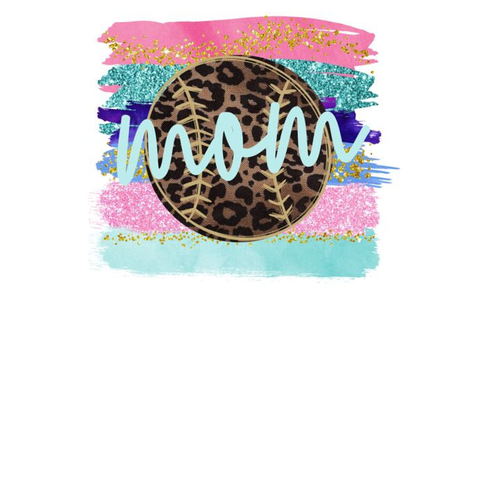 Leopard Baseball Mom Brushstroke Tank Top Thumbnail