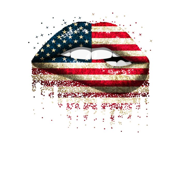 American Lips Crew Neck T Shirt Thumbnail