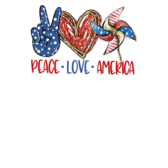 Peace Love America Slouchy Tank Thumbnail
