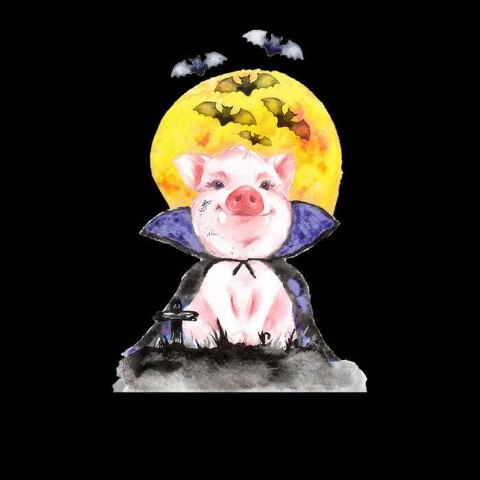 Halloween Piggy Youth T Shirt Thumbnail