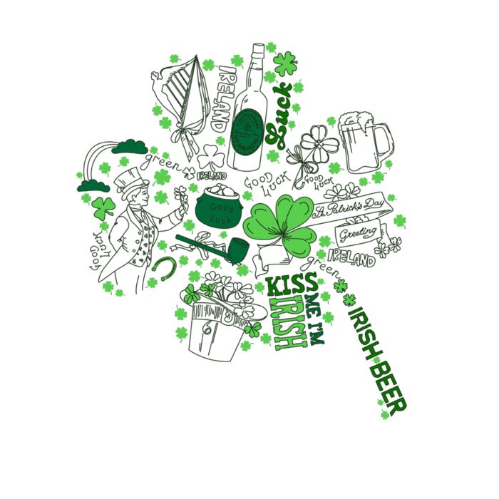 Irish Beer Clover Raglan Thumbnail