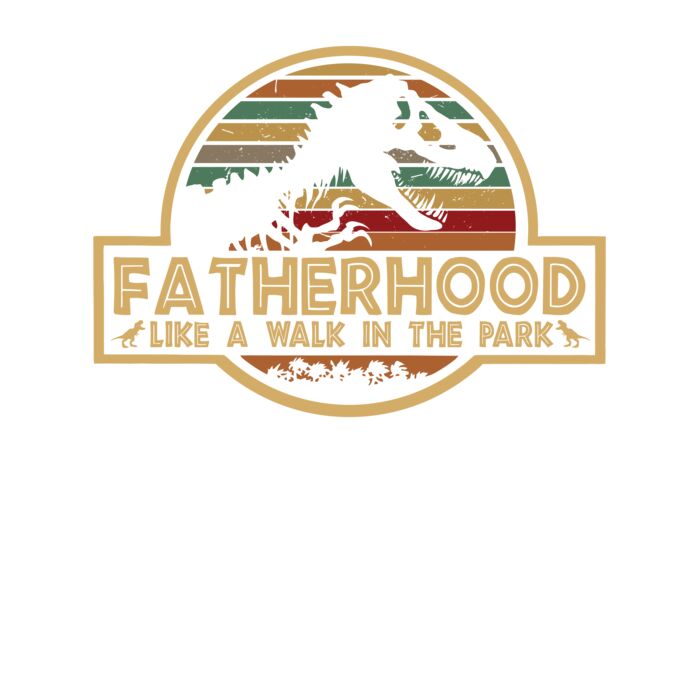 Fatherhood Like a Walk in the Park Crew Neck T Shirt Thumbnail