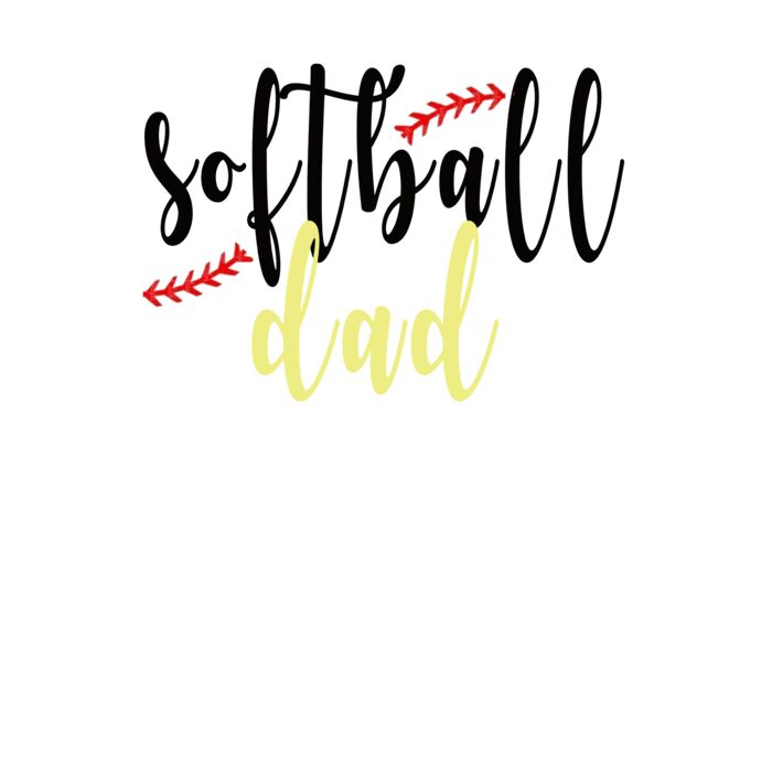 Softball Dad Crew Neck T Shirt Thumbnail