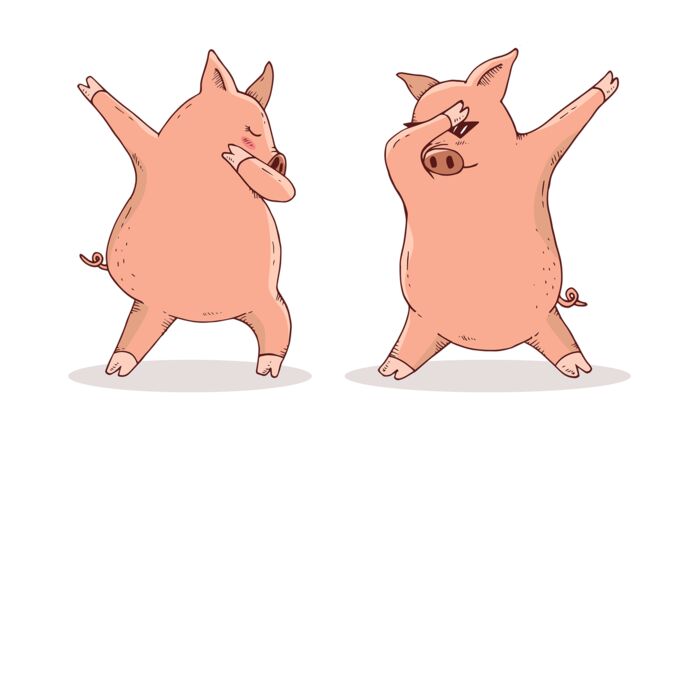 Dabbing Pigs Kids T Shirt Thumbnail
