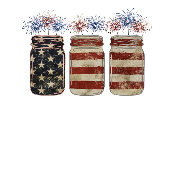 Mason Jar Fireworks T Shirt Thumbnail