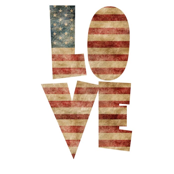 USA Love T Shirt Thumbnail