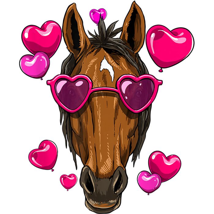 Valentines Day Horse Shirt Funny Horse Lover T Shirt Thumbnail