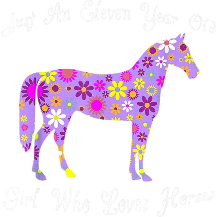 11 Year Old Horse Lover Gifts  Girls 11th Birthday Horse T Shirt Thumbnail