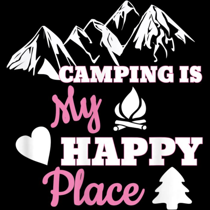 Camping Is My Happy Place T Shirt Camper Family Camp Trip T Shirt Thumbnail