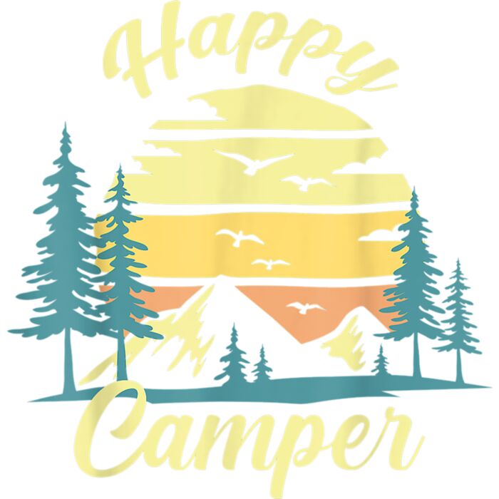 Happy Camper Party Camping Fan Kids Women Men T Shirt Thumbnail