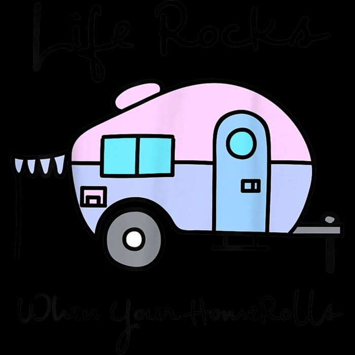 Camping Camper  Life Rocks When Your Home Rolls Shirt Gift Thumbnail