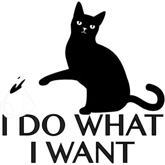 Funny Cat Personality shirt I Do What I Want Premium T Shirt Thumbnail