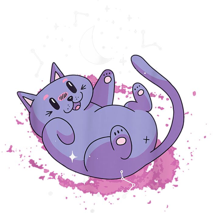 Cute Cat Kitty Kitten Space T Shirt Thumbnail