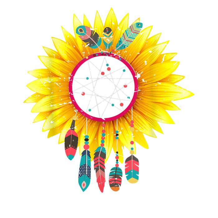 Dream Catcher Sunflower Shirt Dreamcatcher Gift T Shirt Thumbnail