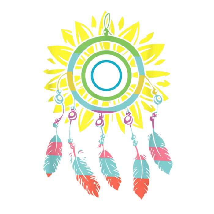 Dream Catcher Sunflower Inspirational Flower T Shirt Thumbnail