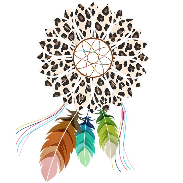 Dream Catcher Sunflower Leopard Costume Women Girl Gift T Shirt Thumbnail