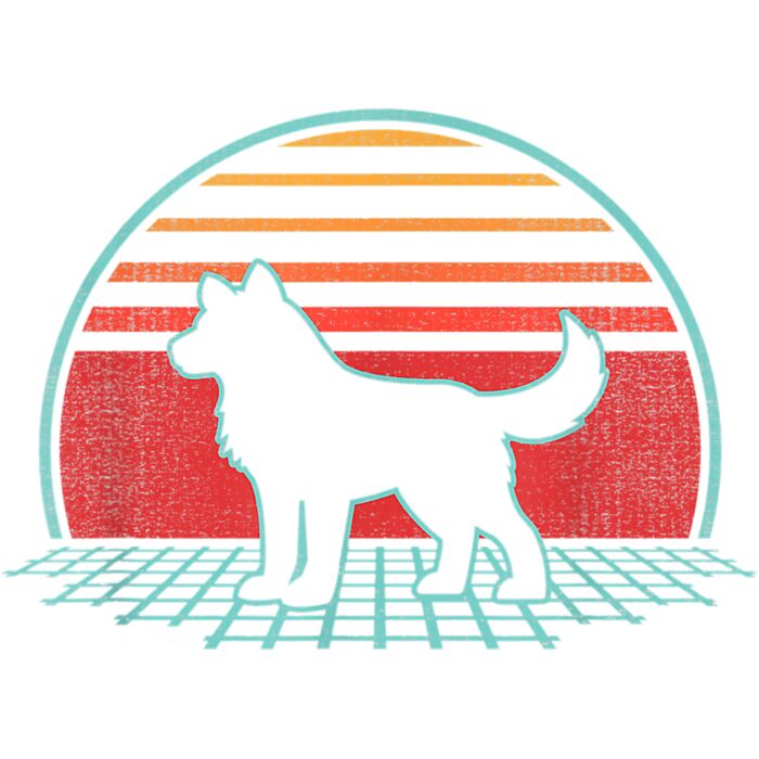 Siberian Husky Retro Vintage 80s Style Dog Lover Gift T Shirt Thumbnail