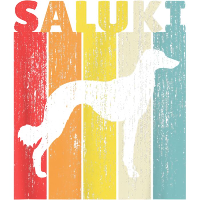 Saluki Vintage T Shirt Dog Retro Style Gift Thumbnail