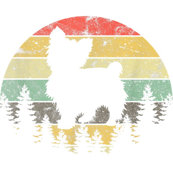 Yorkshire Terrier Yorkie Dog Sunset Vintage Retro Yorkie T Shirt Thumbnail