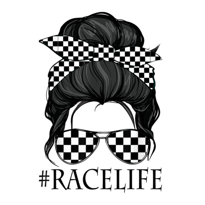 Mom Life Messy Bun Mom Race Mothers Day Funny Thumbnail