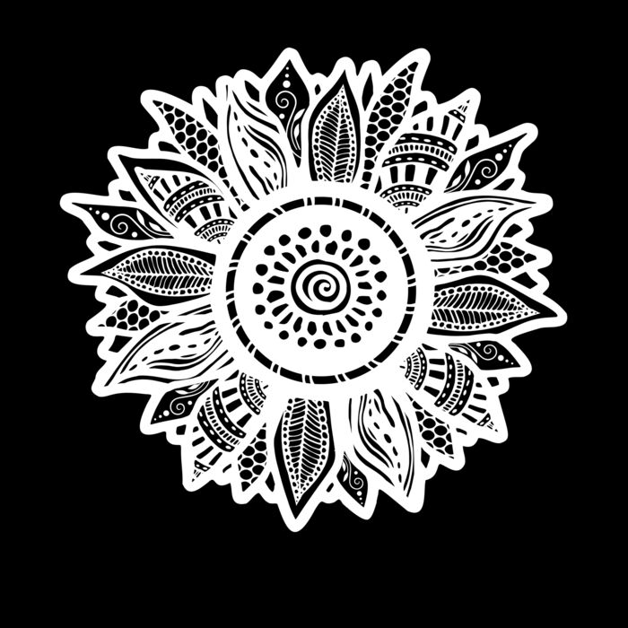 Sunflower Zentangle Thumbnail