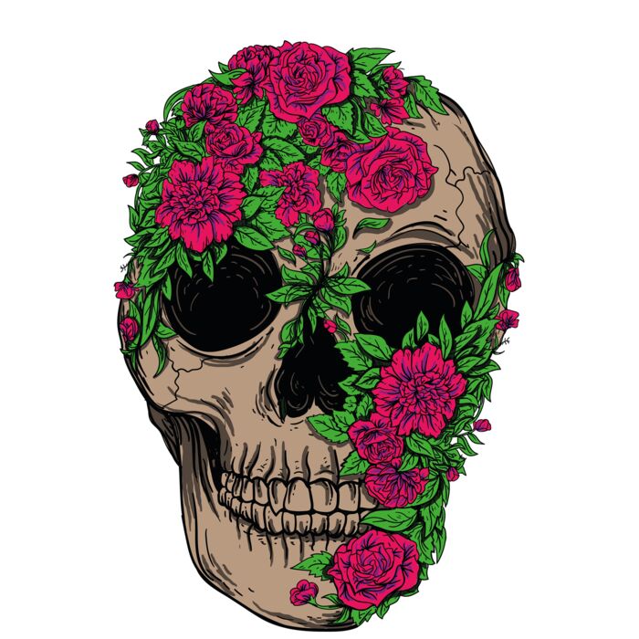 FLORAL SKULL FLANNEL Thumbnail