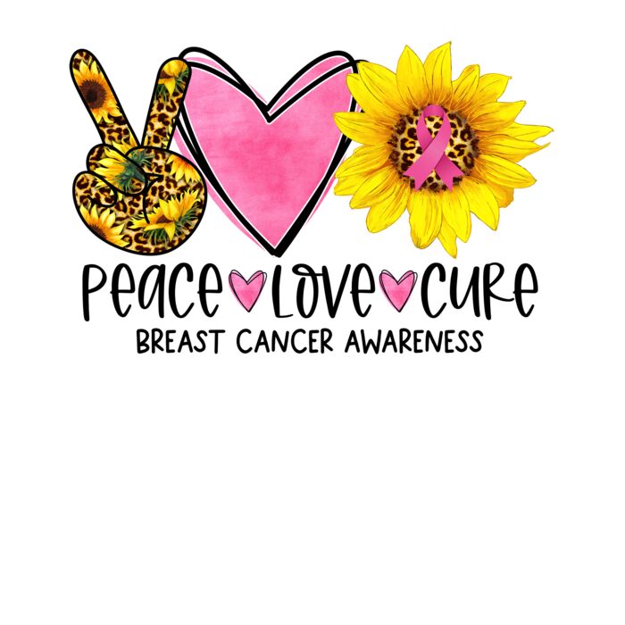PEACE LOVE CURE  BREAST CANCER Thumbnail