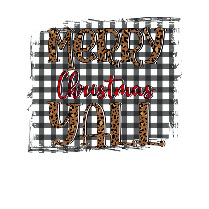 Merry Christmas Yall plaid Thumbnail