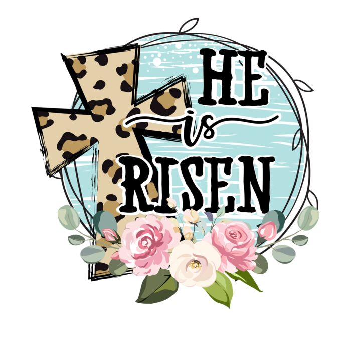 HE IS RISEN  LEOPARD FLORAL Thumbnail
