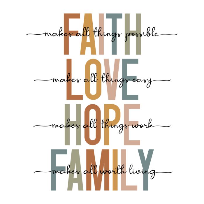 Faith Love Hope Family Thumbnail