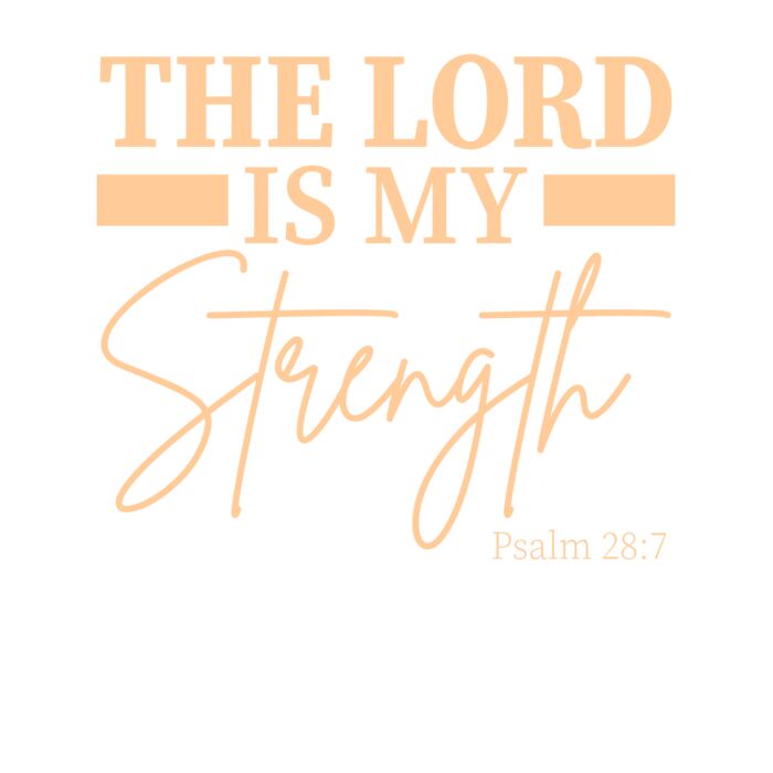 The Lord is my strength  Wave Wash Hoodie Thumbnail