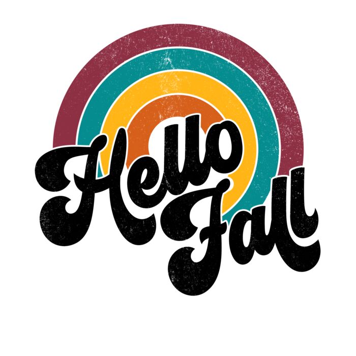 Hello Fall Rainbow Retro Thumbnail