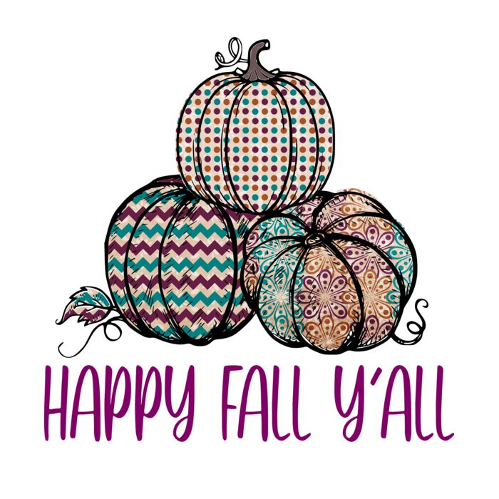 HAPPY FALL YALL PURPLE PUMPKINS Thumbnail