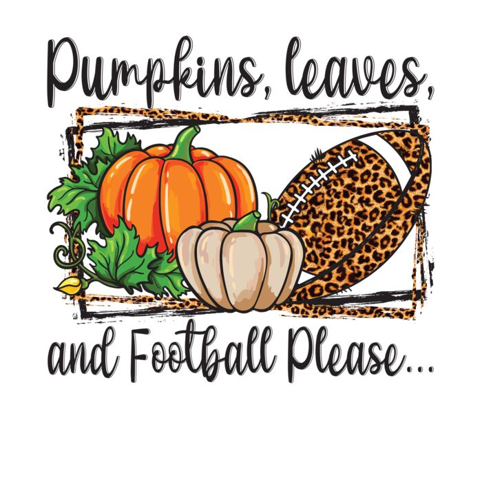 PUMPKINS LEAVES AND FOOTBALL Thumbnail
