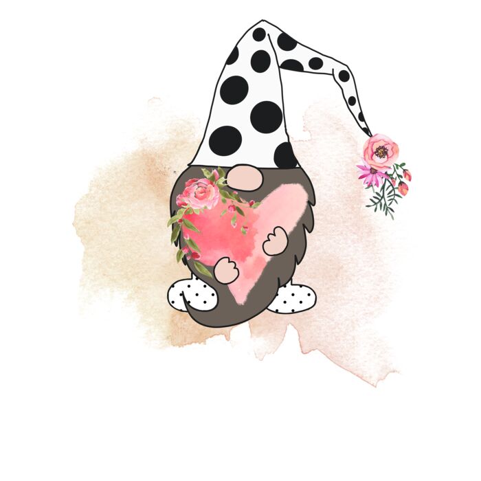 Gnome with pink Heart Thumbnail