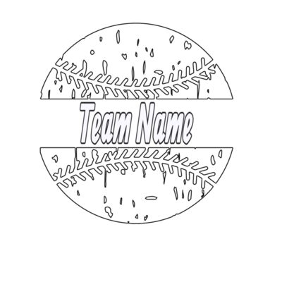 Custom Name Grunge Baseball Thumbnail