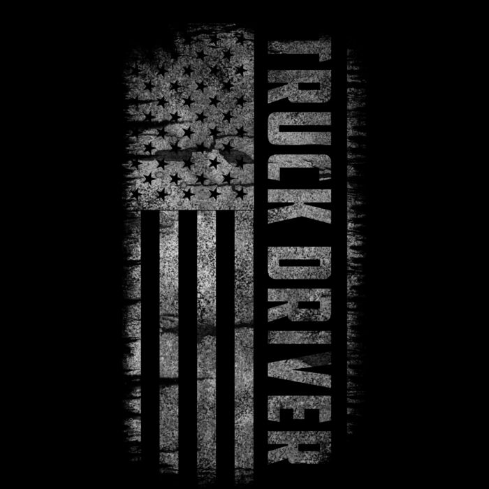 TRUCK DRIVER FLAG BACK PRINT Thumbnail